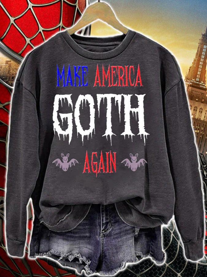 Make America Goth Again Great Gothic Bat Design T-Shirt t-shirt