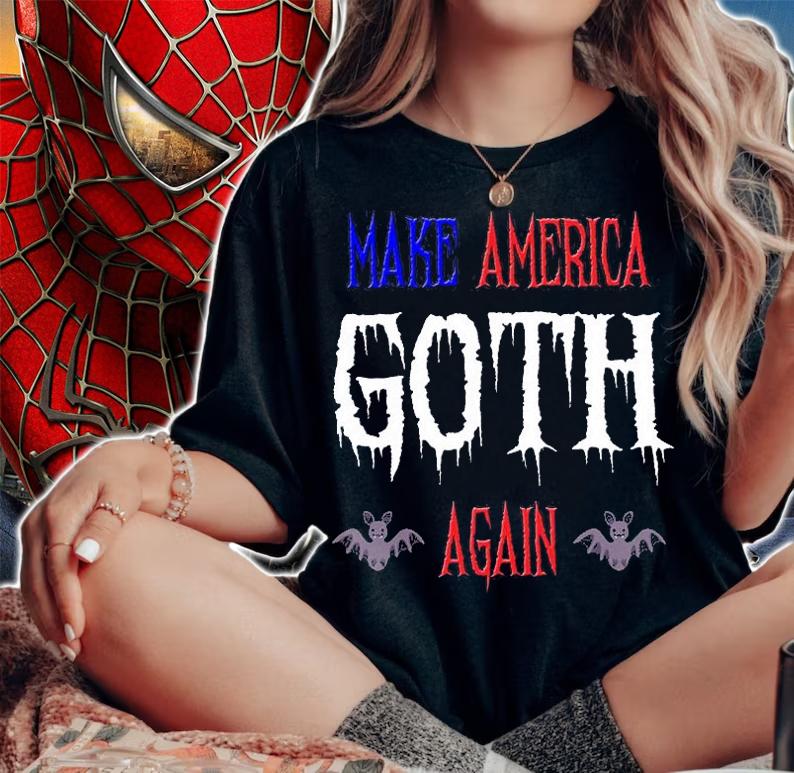 Make America Goth Again Great Gothic Bat Design T-Shirt t-shirt