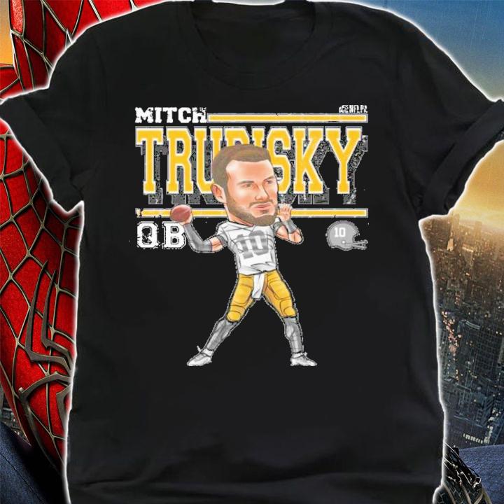Mitch Trubisky Pittsburgh Cartoon Football Signatures Shirt t-shirt