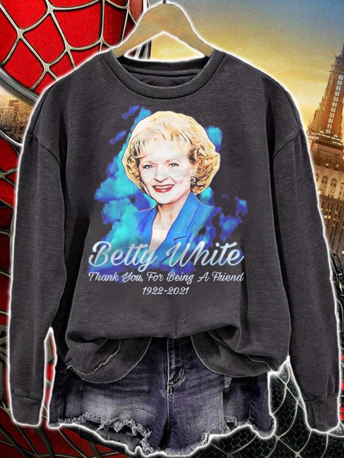 RIP Betty White thank you for being a friend 1922-2021 T-shirt t-shirt