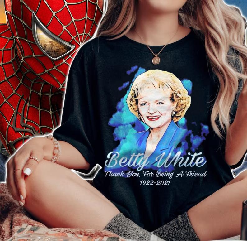 RIP Betty White thank you for being a friend 1922-2021 T-shirt t-shirt