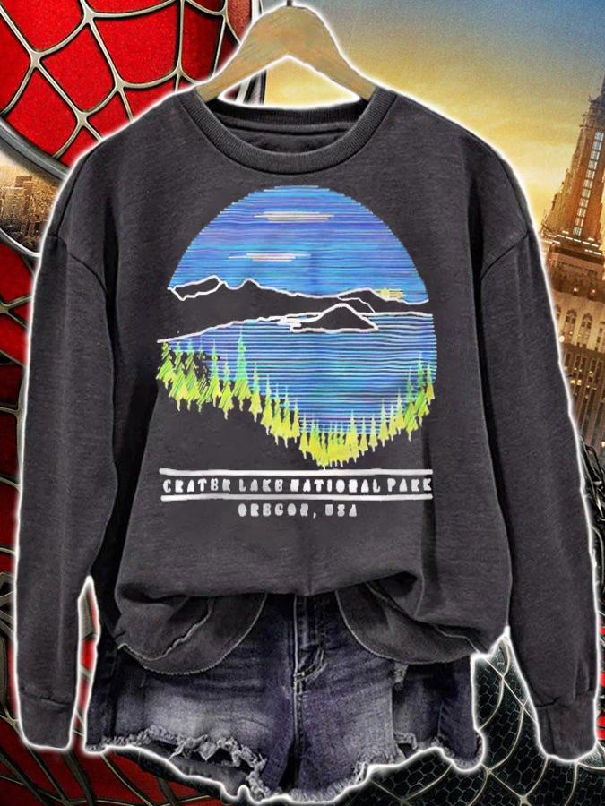 Crater Lake National Park Oregon Outdoor Hiking Nature Lover T-shirt t-shirt sweatshirt