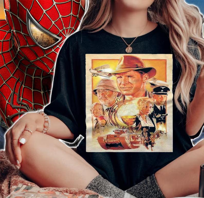 Indiana Jones and the Raiders of the Lost Ark characters T-shirt t-shirt