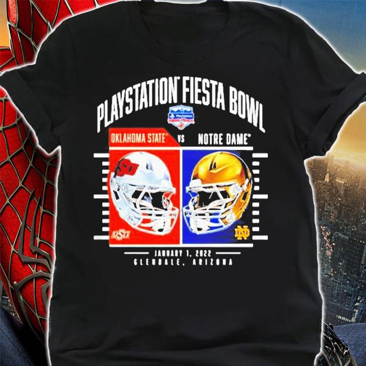 Notre Dame Fighting Irish Vs. Oklahoma State Cowboys 2022 Fiesta Bowl Matchup Coin Flip Shirt t-shirt shirt