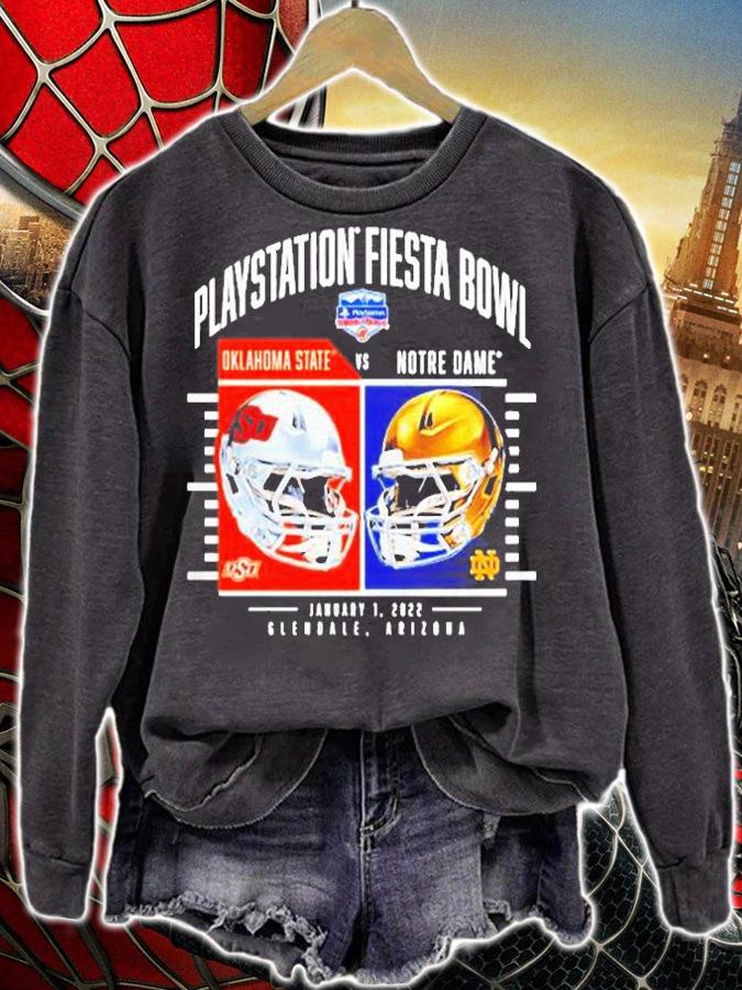 Notre Dame Fighting Irish Vs. Oklahoma State Cowboys 2022 Fiesta Bowl Matchup Coin Flip Shirt t-shirt sweatshirt