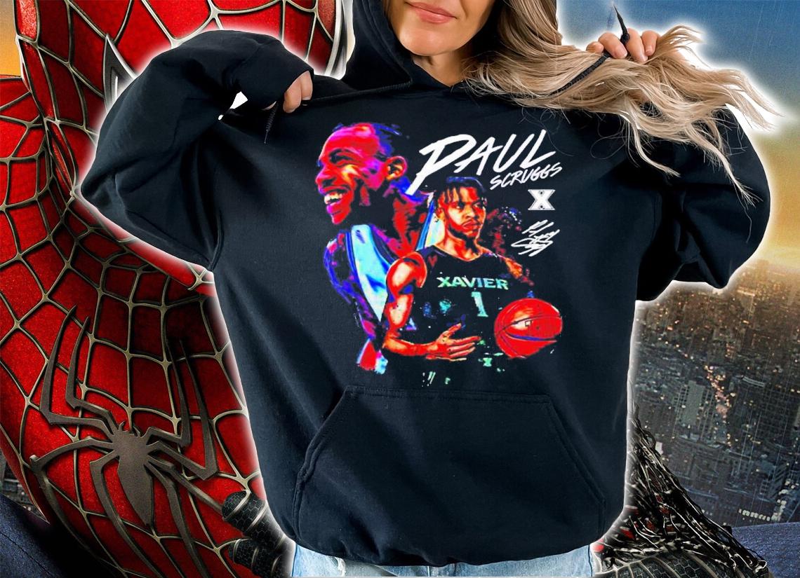 Paul Scruggs Player Xavier Basketball Shirt t-shirt hoodie