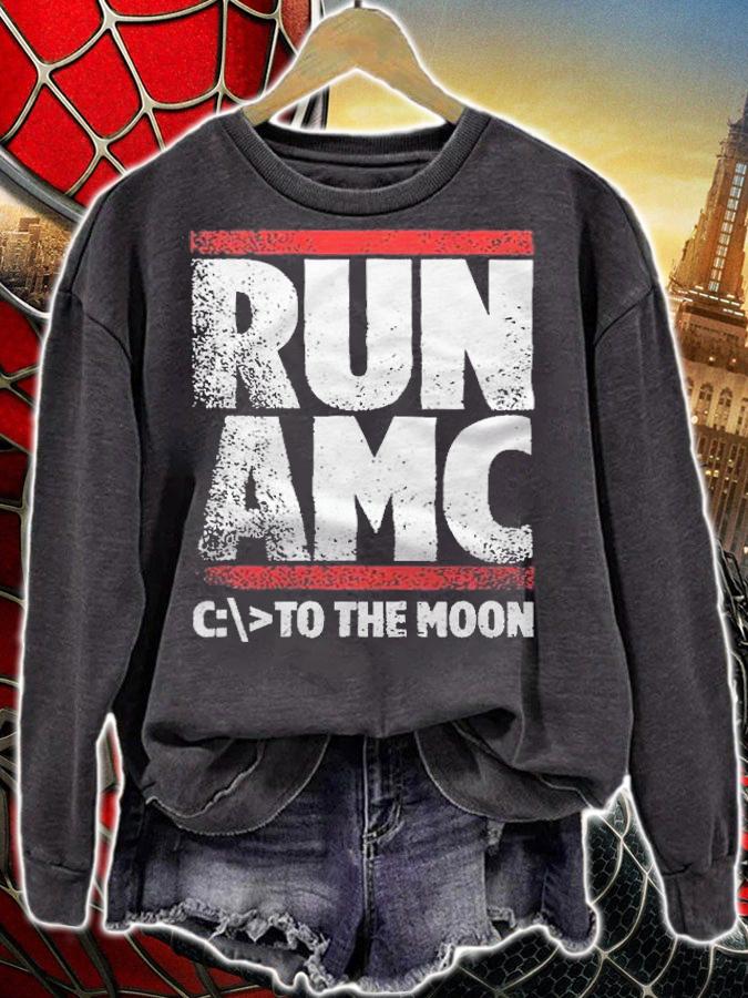 Run amc to the moon T-shirt t-shirt