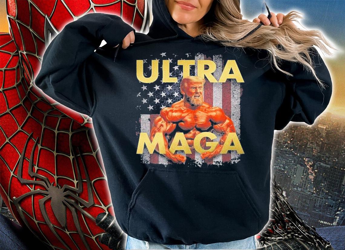 Trump Buff Ultra MAGA USA Flag T-Shirt t-shirt hoodie