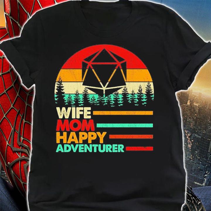 Wife Mom Happy Adventurer Vintage T-Shirt t-shirt shirt