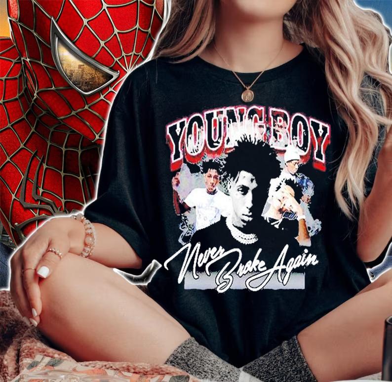 Young Boy Never Broke Again 90s Retro Shirt t-shirt