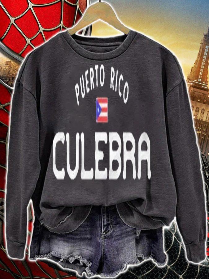 Distressed Culebra Puerto Rico Boricua Puerto Rican Flag Premium Shirt t-shirt