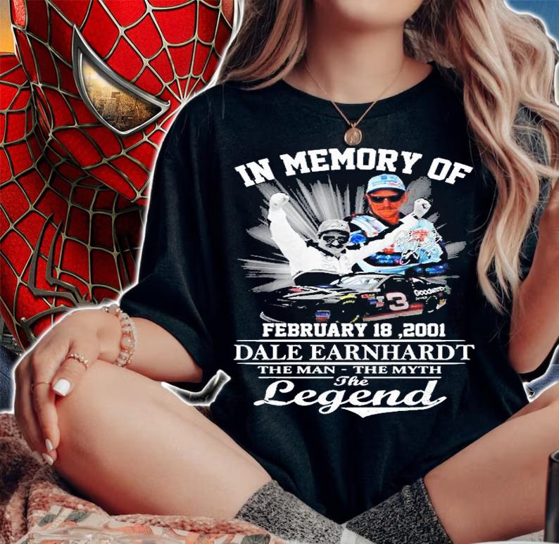 In Memory Of Dale Earnhardt The Man The Myth The Legend Signature T-Shirt t-shirt woman shirt