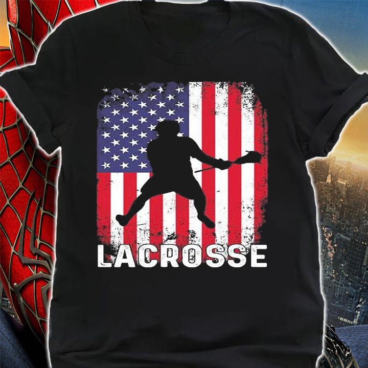 Lacrosse American Flag T-Shirt t-shirt
