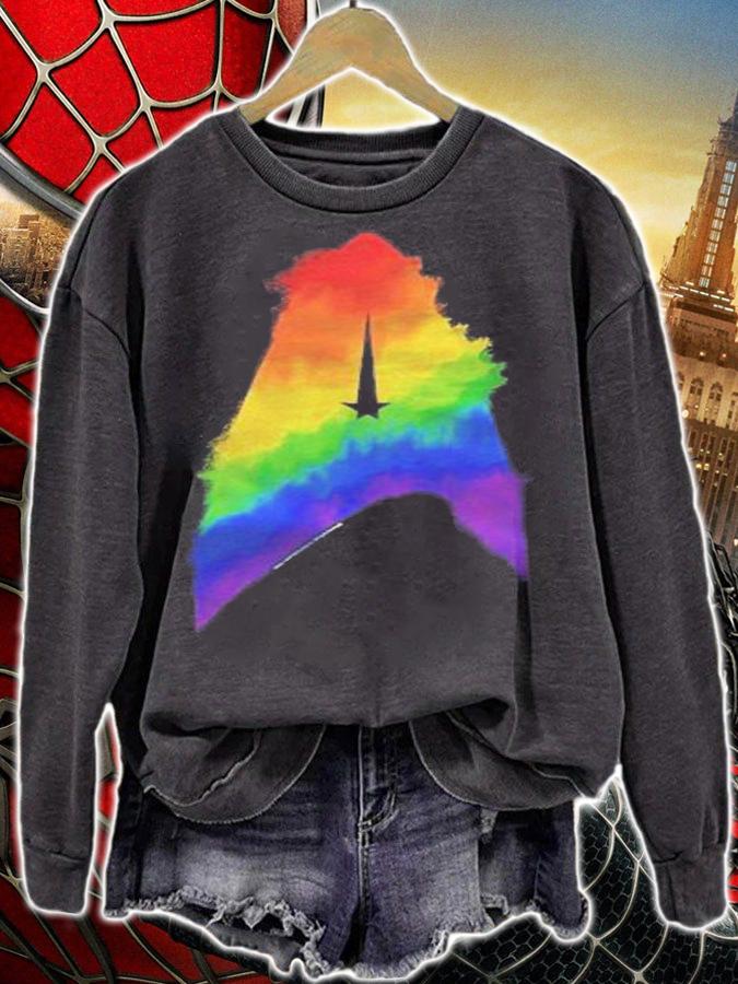 Star Trek Discovery Pride Large Chest Logo Pullover Shirt t-shirt sweatshirt