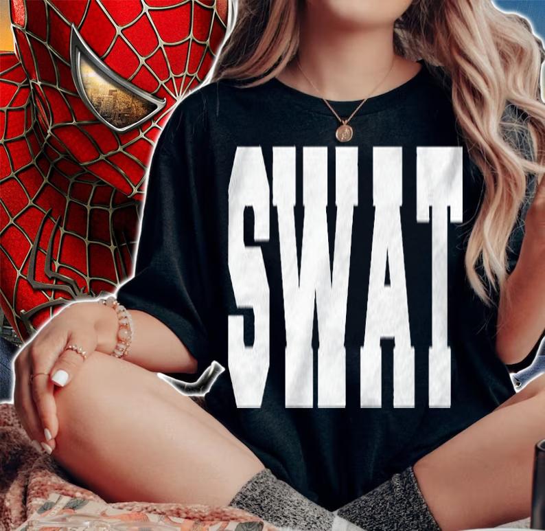 Swat Halloween Adult & Kids Police Costume Shirt t-shirt woman shirt