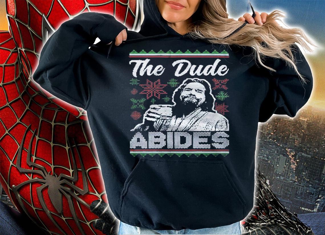 The Dude Abides Tacky Christmas shirt t-shirt hoodie