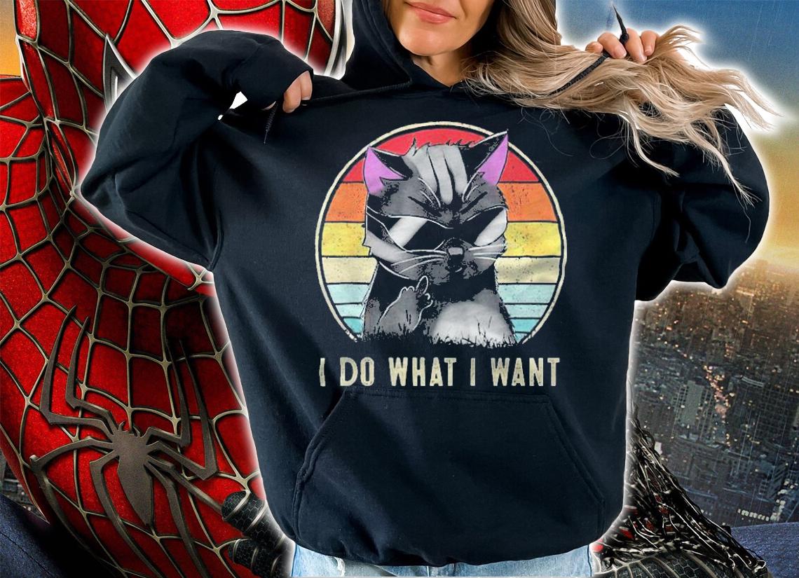 I do what I want cat Vintage T-shirt t-shirt hoodie