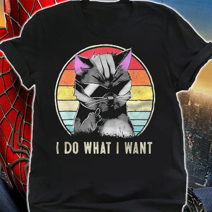 I do what I want cat Vintage T-shirt t-shirt shirt
