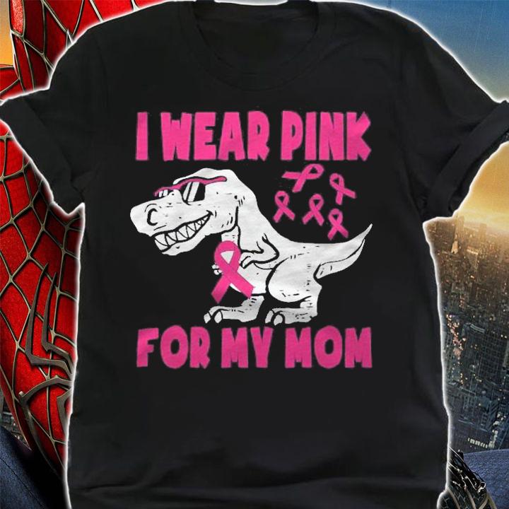 I Wear Pink For My Mom Breast Cancer Awareness Toddler Son Shirt t-shirt shirt
