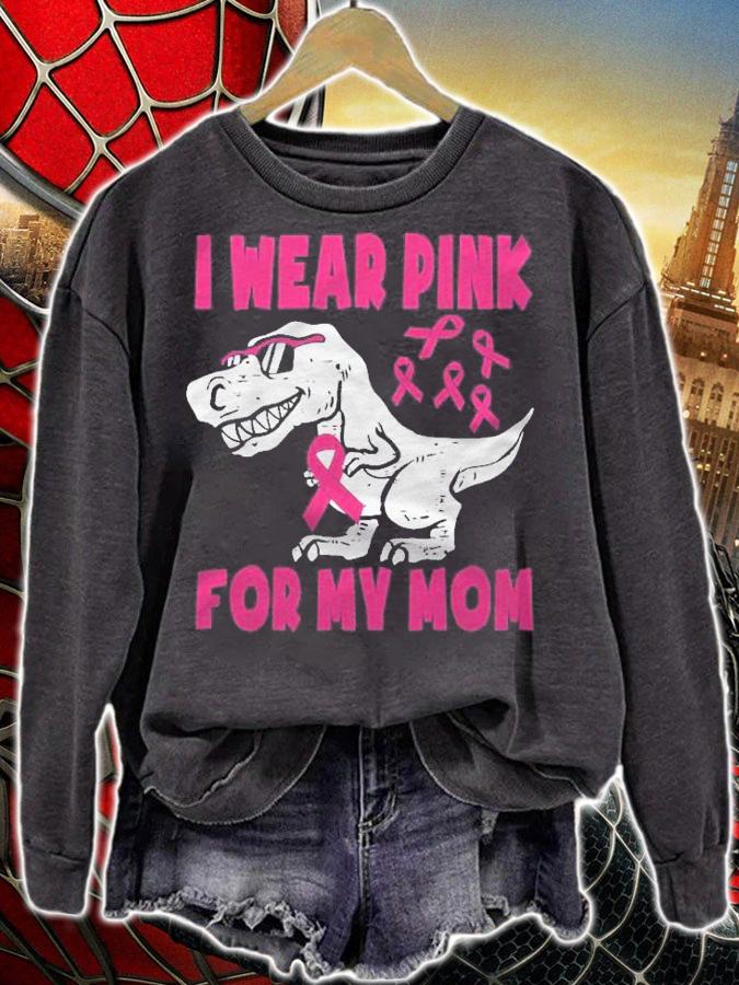 I Wear Pink For My Mom Breast Cancer Awareness Toddler Son Shirt t-shirt sweatshirt