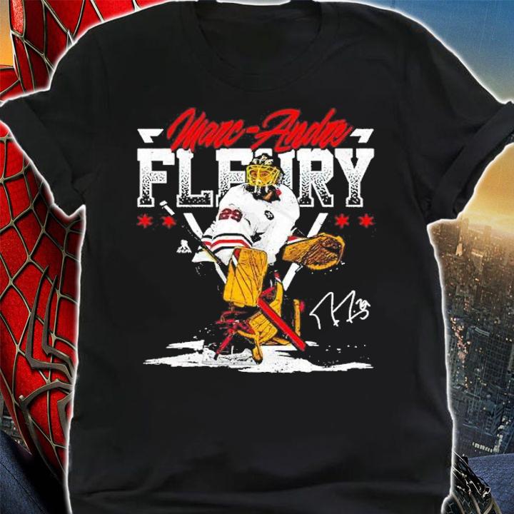 Marc-Andre Fleury Chicago Triangle signature shirt t-shirt shirt
