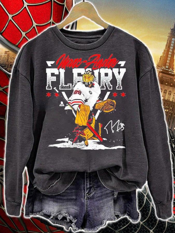 Marc-Andre Fleury Chicago Triangle signature shirt t-shirt sweatshirt