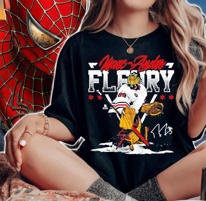 Marc-Andre Fleury Chicago Triangle signature shirt t-shirt woman shirt