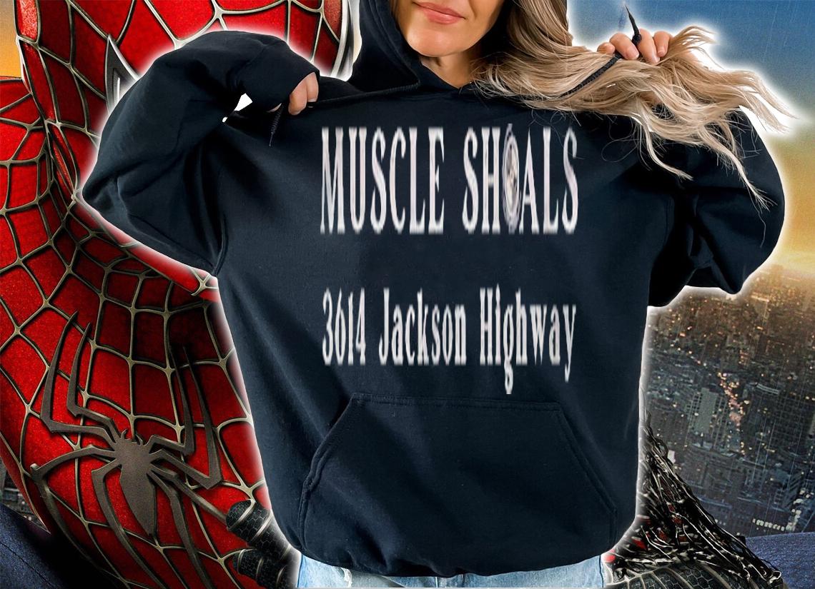 Muscle Shoals Alabama 3614 Jackson Highway Music Souvenir T-shirt t-shirt hoodie