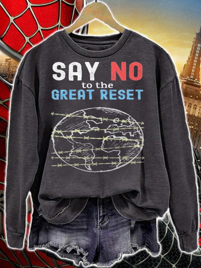 Official say No To The Great Reset, Medical Freedom T-Shirt t-shirt sweatshirt