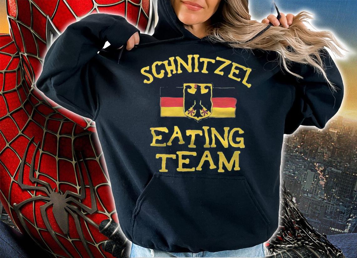 Schnitzel eating team Germany flag T-shirt t-shirt