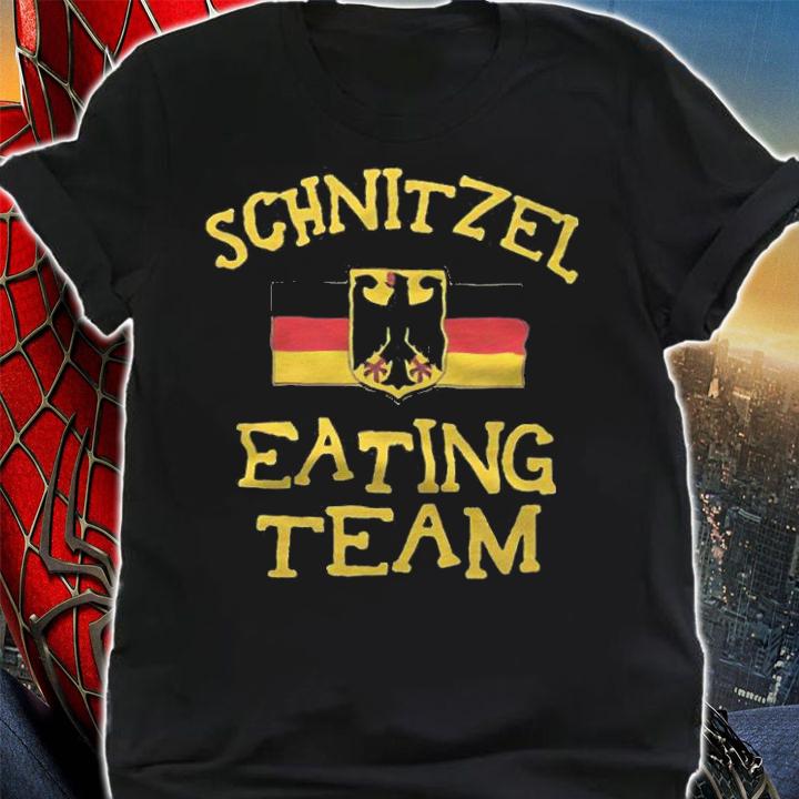 Schnitzel eating team Germany flag T-shirt t-shirt