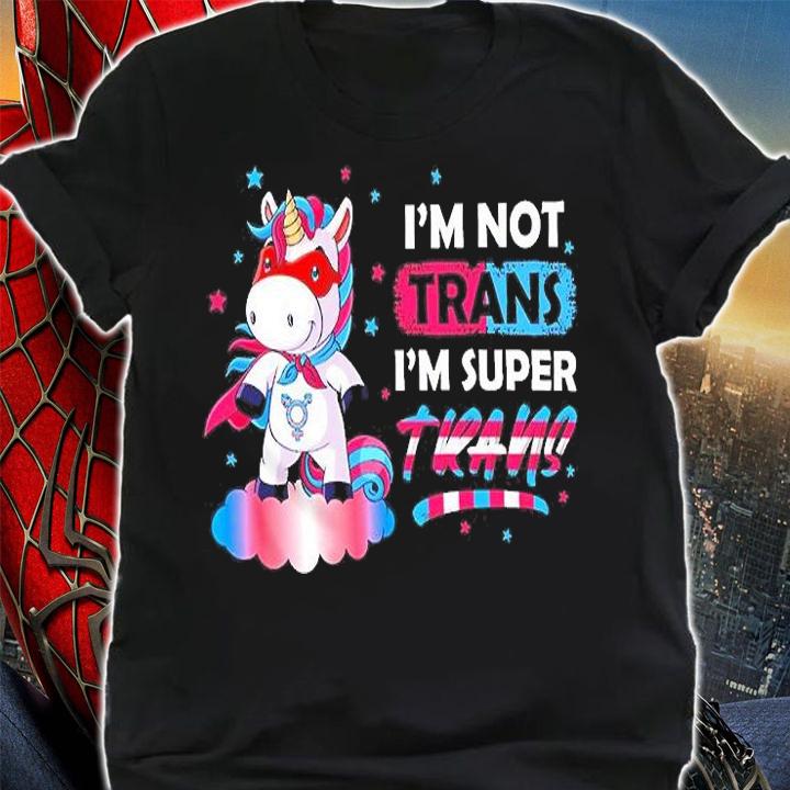 Super Trans Unicorn Transgender Pride LGBTQ T-Shirt t-shirt