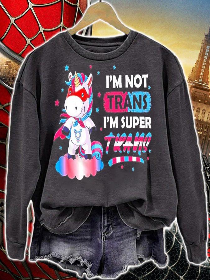 Super Trans Unicorn Transgender Pride LGBTQ T-Shirt t-shirt