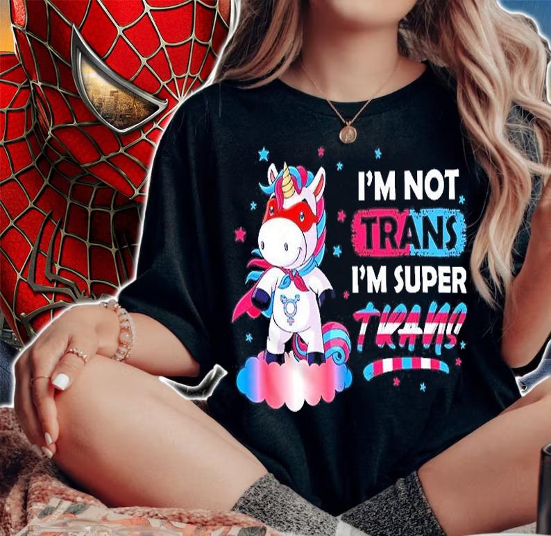 Super Trans Unicorn Transgender Pride LGBTQ T-Shirt t-shirt