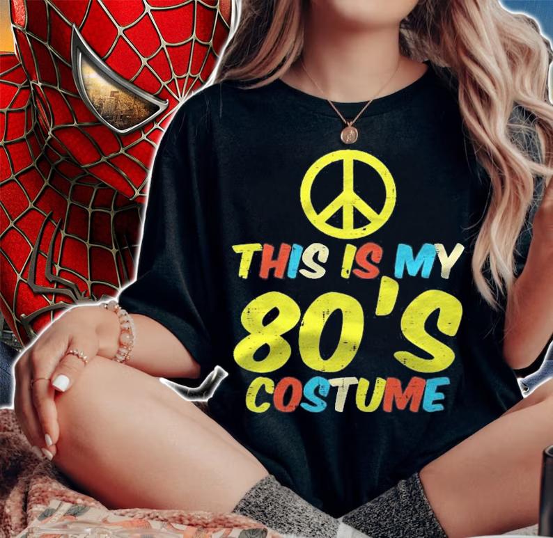 This Is My 80S Costume Retro Vintage Halloween Hippie Women Shirt t-shirt woman shirt