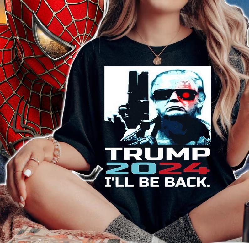 Trump 2024 I'll Be Back Election, Impeach Biden, Conservatives, Trump 2024 T-Shirt t-shirt