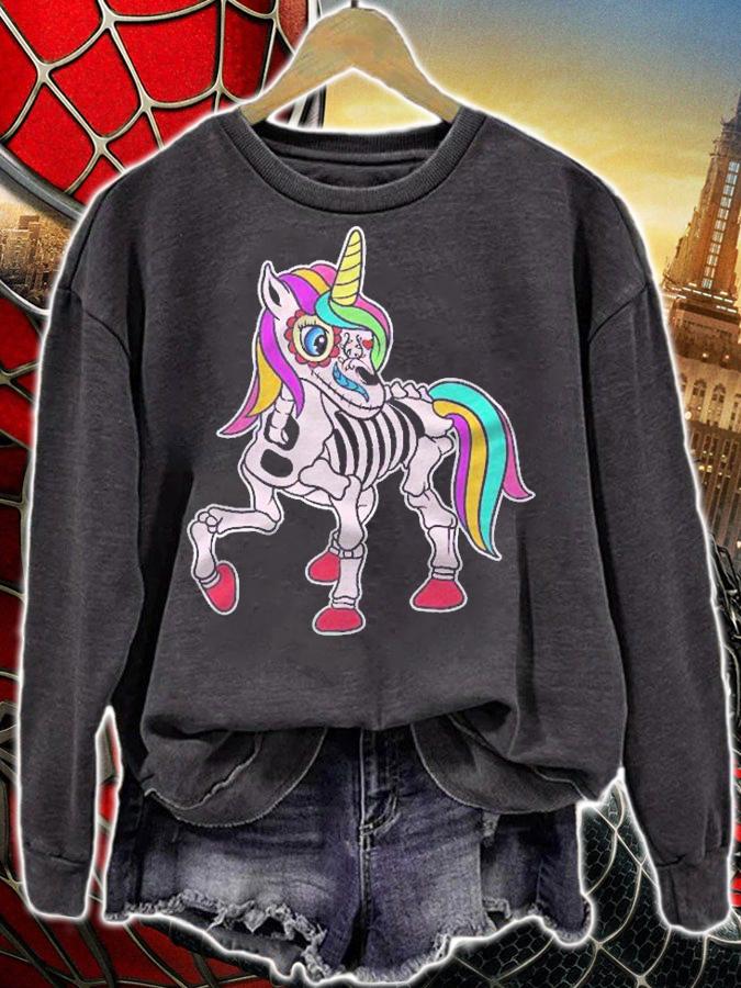 Unicorn Dia De Los Muertos Sugar Skull Skeleton Unicorn Shirt t-shirt sweatshirt