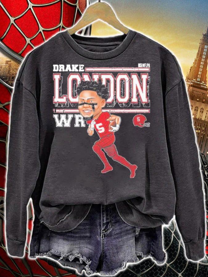 Drake London Atlanta Cartoon Football Shirt t-shirt sweatshirt