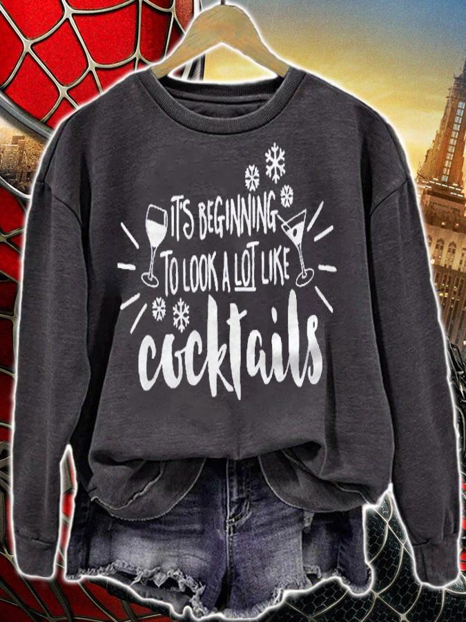 Its Beginning To Look A Lot Like Cocktails Christmas Shirt t-shirt