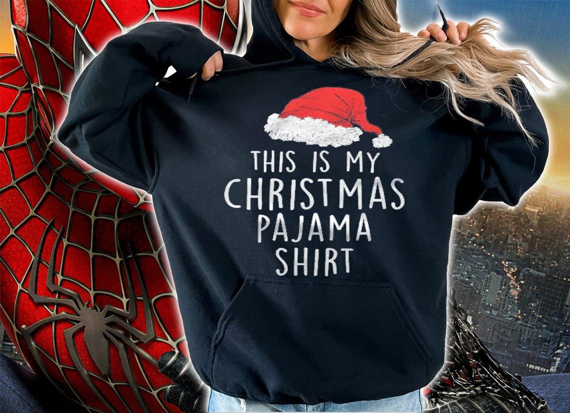 This Is My Christmas Pajama Shirt Xmas Lights Funny Holiday Shirt t-shirt