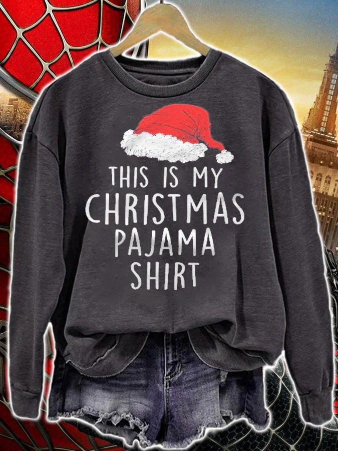 This Is My Christmas Pajama Shirt Xmas Lights Funny Holiday Shirt t-shirt