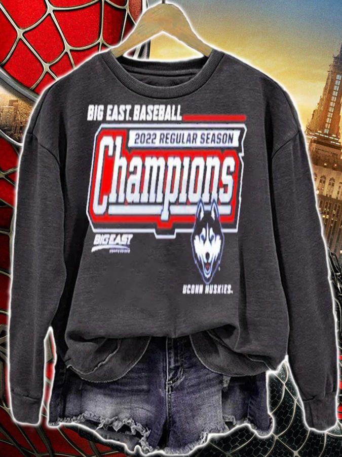 UConn Huskies Big East Baseball Regular Season Champions 2022 Shirt t-shirt sweatshirt