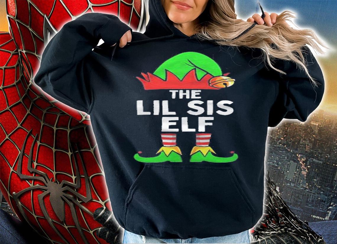 Lil Sis Elf Matching Family Christmas Sister Women Girls Shirt t-shirt