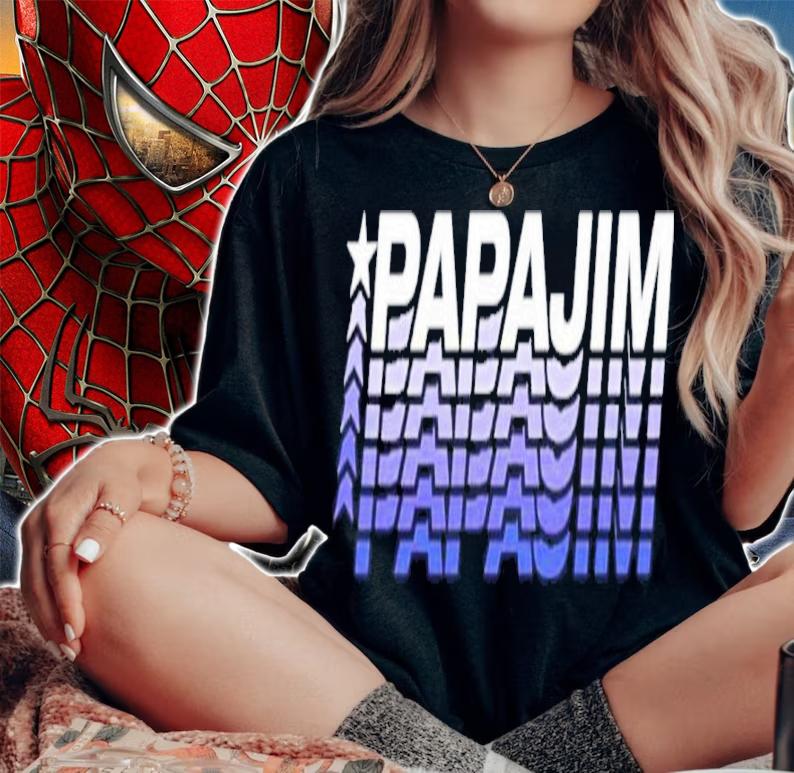 Papa Jim Stacked shirt t-shirt woman shirt