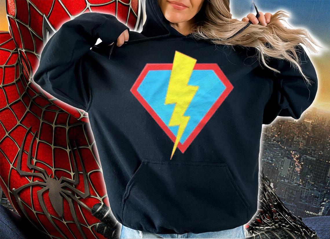Superhero Lightning Bolt Costume Halloween Ironic Scary Gift Shirt t-shirt hoodie
