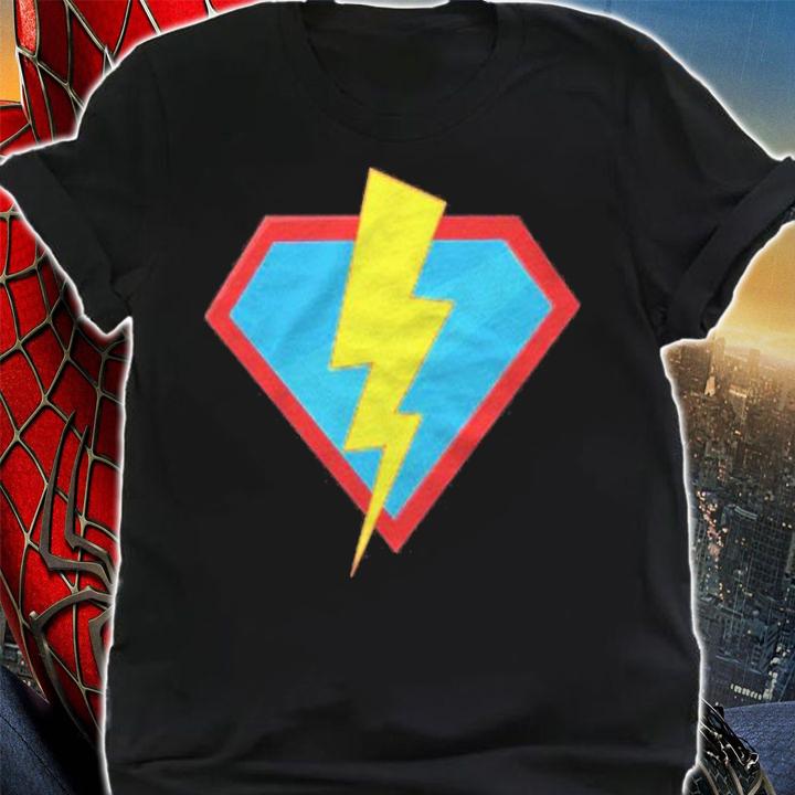 Superhero Lightning Bolt Costume Halloween Ironic Scary Gift Shirt t-shirt shirt