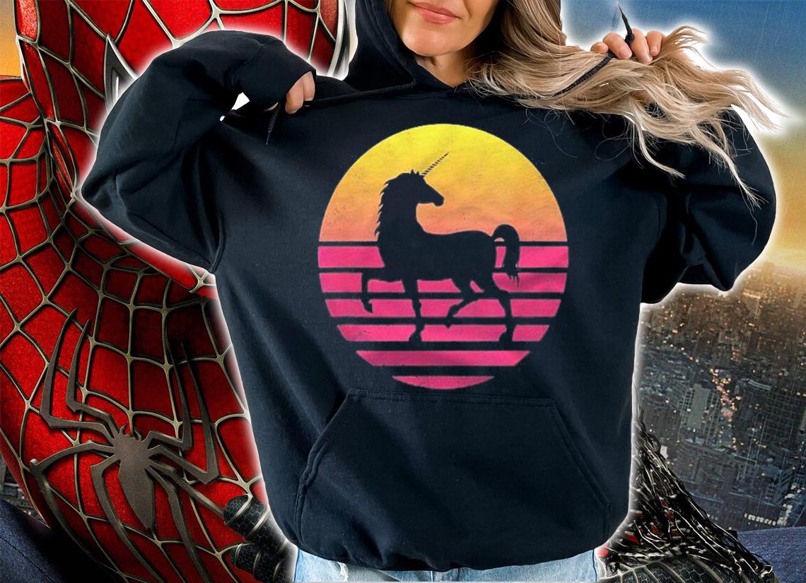 Classic Unicorn Gift Vintage Retro Shirt hoodie