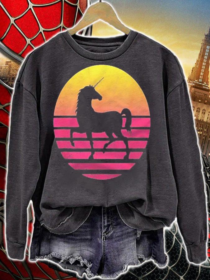 Classic Unicorn Gift Vintage Retro Shirt sweatshirt
