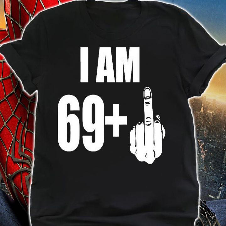 I Am 70 Middle Finger 70th Birthday Gift T-Shirt shirt