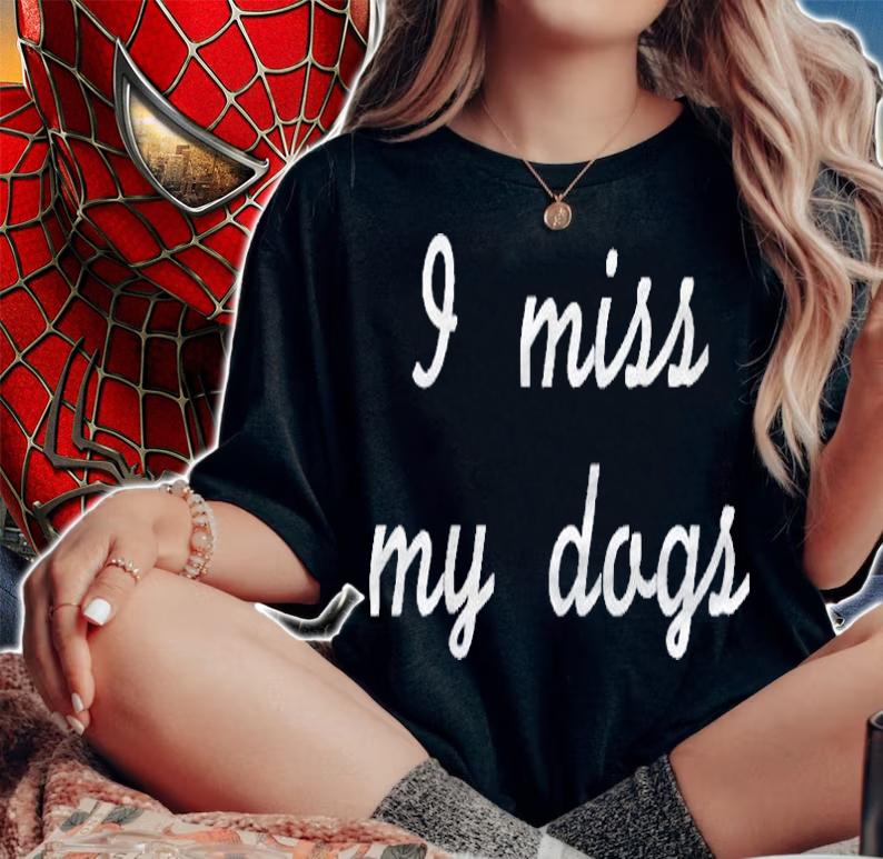 I Miss My Dogs Dog Hooded Shirt woman shirt